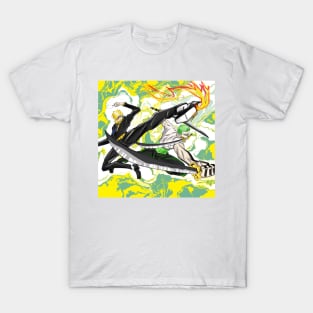 pirates the chef and the swordsman ecopop anime art T-Shirt